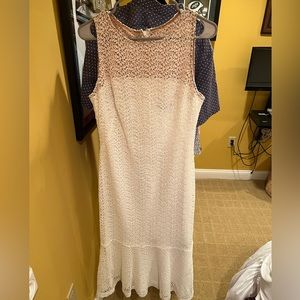 Ralph Lauren Lace Midi Dress Size 10